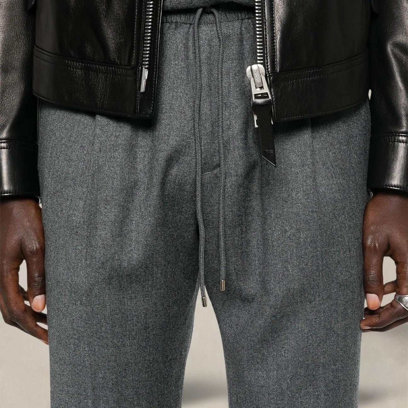 BRIGLIA1949 Pantalone in lana Wimbledon Grigio