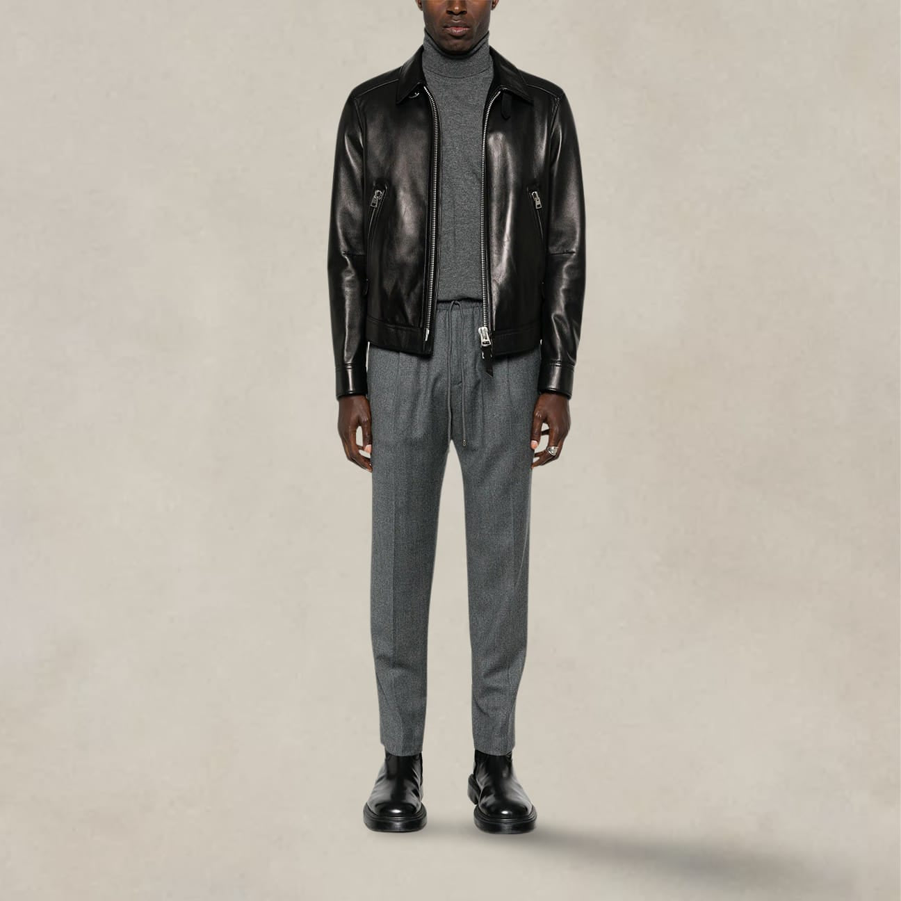 BRIGLIA1949 Pantalone in lana Wimbledon Grigio