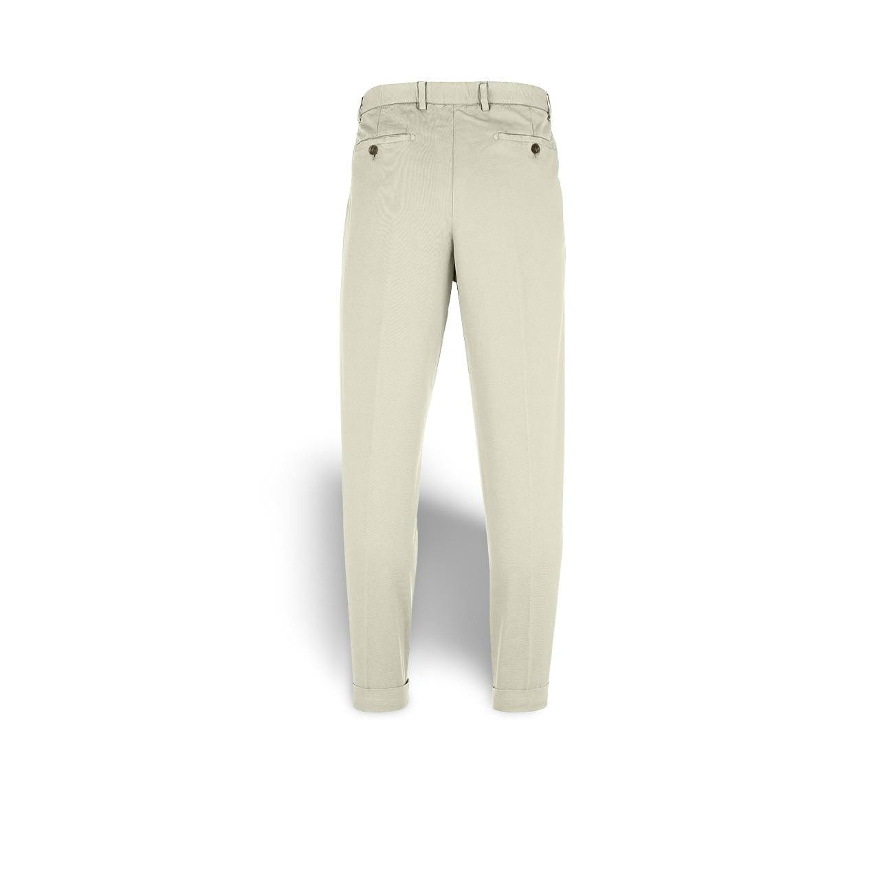 BRIGLIA1949 Pantalone uomo BG61 in gabardina Bianco