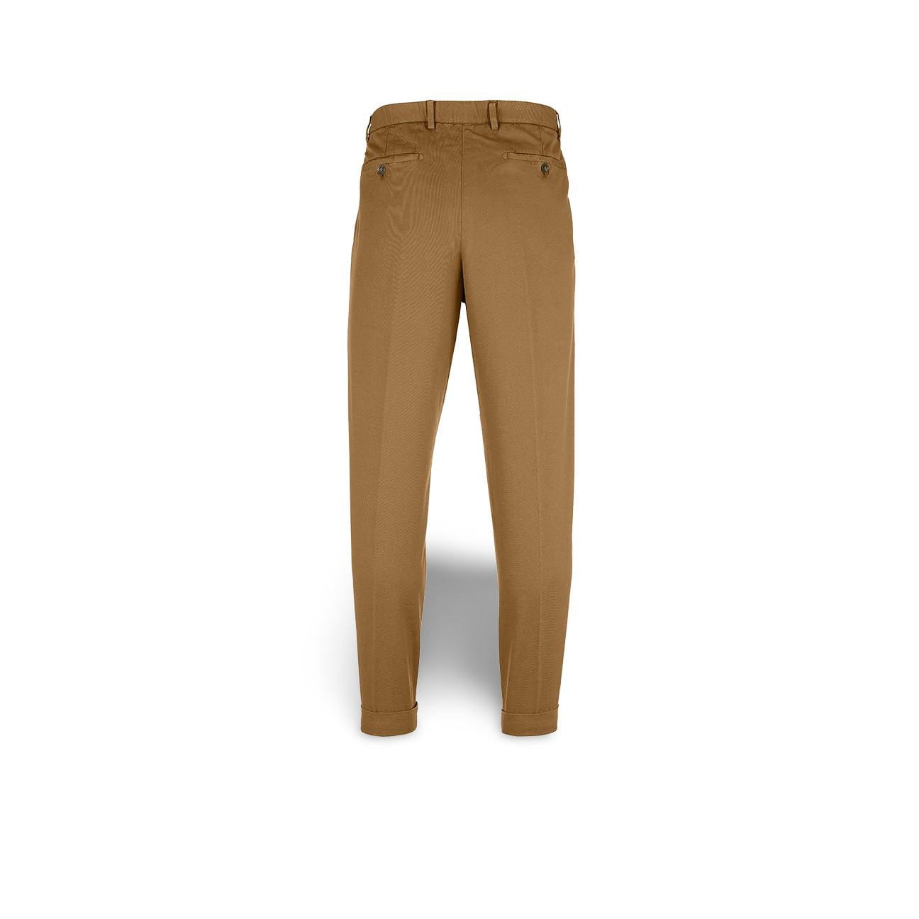 BRIGLIA1949 Pantalone uomo BG61 in gabardina Tabacco