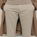 BRIGLIA1949 Pantalone uomo Chino Slim Sabbia