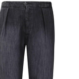 BRIGLIA1949 Pantalone uomo Portobello denim Nero