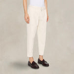 BRIGLIA1949 Pantalone uomo Portobello in twill Burro