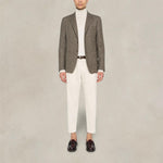 BRIGLIA1949 Pantalone uomo Portobello in twill Burro