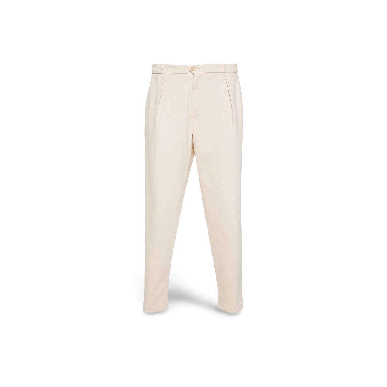 BRIGLIA1949 Pantalone uomo Portobello in twill Burro