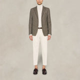 BRIGLIA1949 Pantalone uomo Portobello in twill Burro