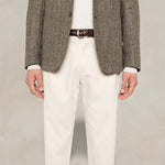 BRIGLIA1949 Pantalone uomo Portobello in twill Burro