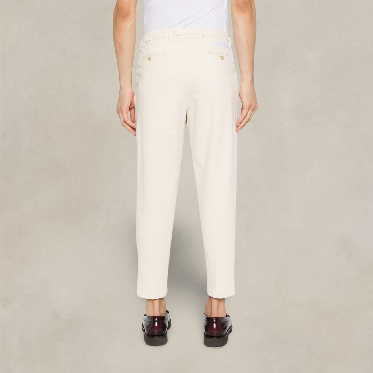 BRIGLIA1949 Pantalone uomo Portobello in twill Burro