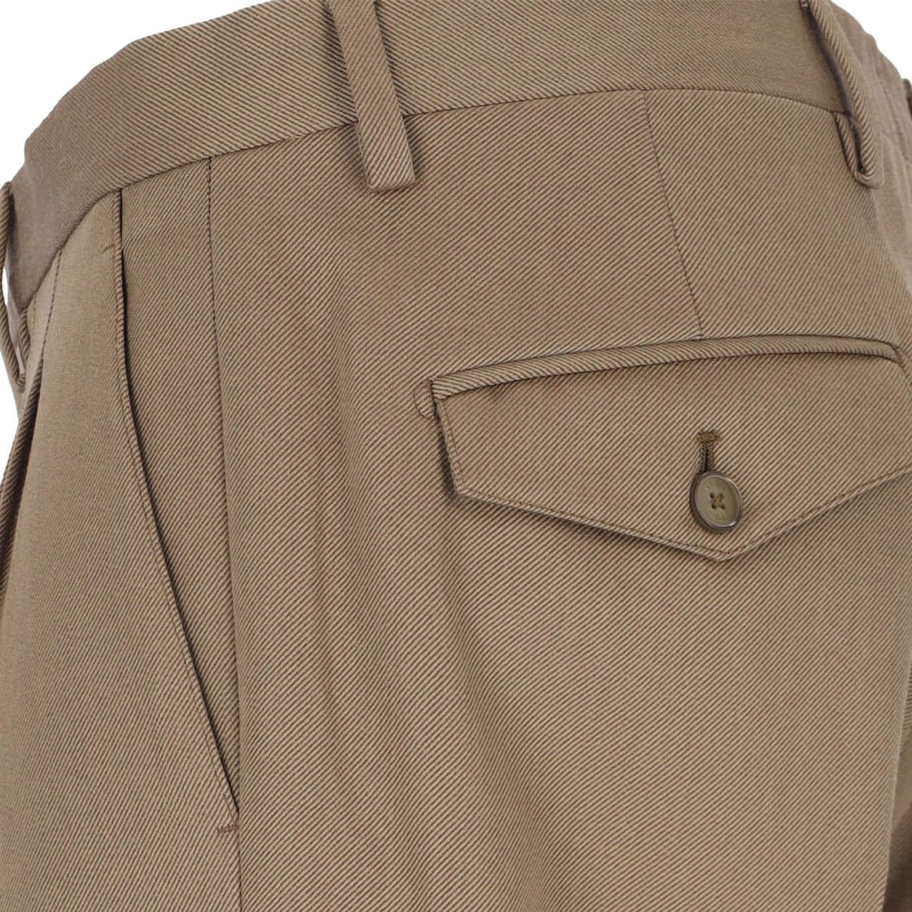 BRIGLIA1949 Pantaloni uomo Chino in lana Beige