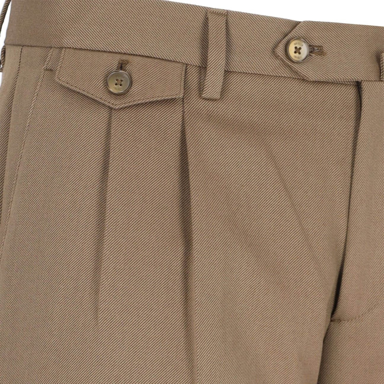BRIGLIA1949 Pantaloni uomo Chino in lana Beige