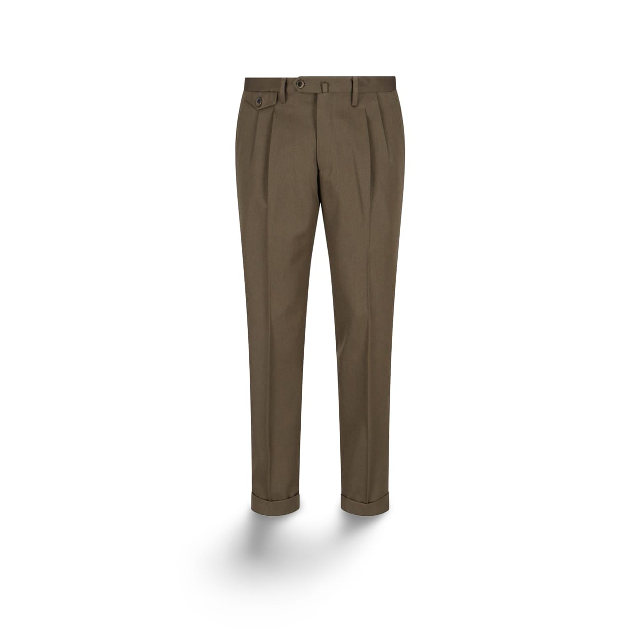 BRIGLIA1949 Pantaloni uomo Chino in lana Verde