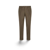 BRIGLIA1949 Pantaloni uomo Chino in lana Verde