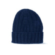 Berretto Fisherman  in cashmere 4 fili  unisex Cobalto