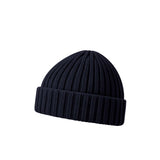 Broadway & Spring Berretto Fisherman  in cashmere 6 fili unisex Blue