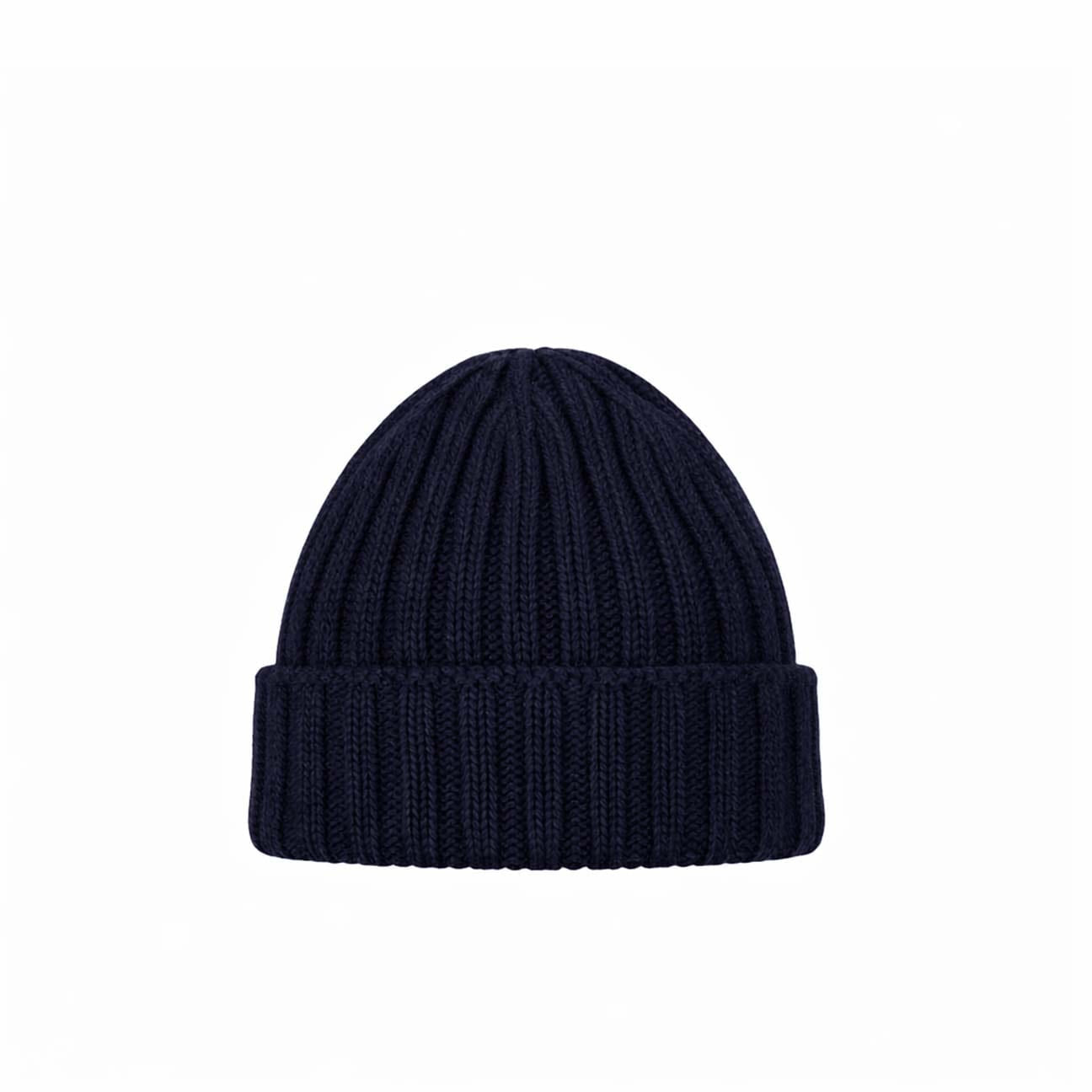 Broadway & Spring Berretto Fisherman  in cashmere 6 fili unisex Blue