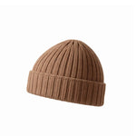 Broadway & Spring Berretto Fisherman  in cashmere 6 fili unisex Cappuccino