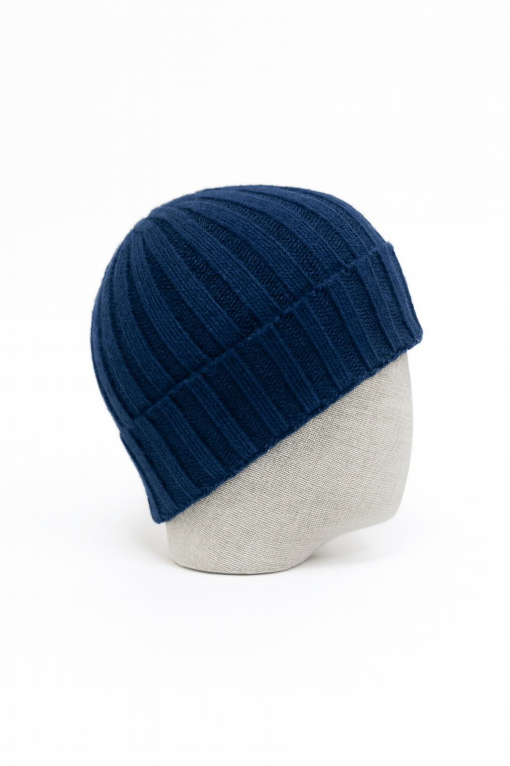 Broadway & Spring Berretto Fisherman  in cashmere unisex Cobalto