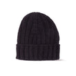 Berretto Fisherman  in cashmere unisex Ebano