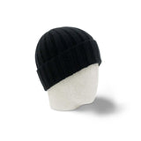 Broadway & Spring Berretto Fisherman  in cashmere unisex Nero