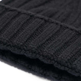 Broadway & Spring Berretto Fisherman  in cashmere unisex Nero