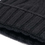 Broadway & Spring Berretto Fisherman  in cashmere unisex Nero
