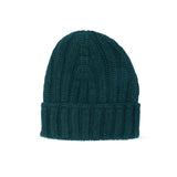 Broadway & Spring Berretto Fisherman  in cashmere unisex Verde Inglese