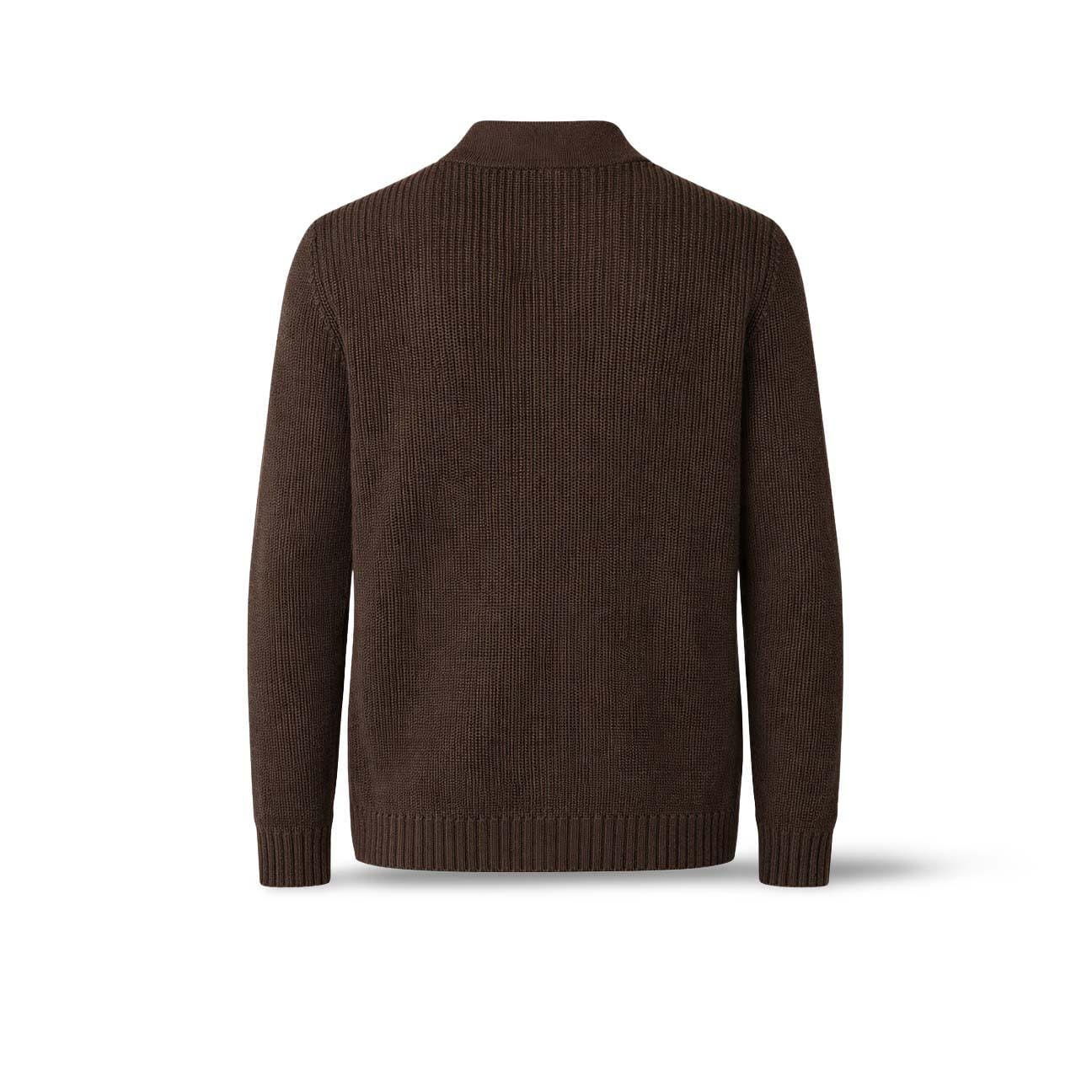 Broadway & Spring Cardigan uomo in cotone Moka