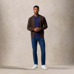 Broadway & Spring Cardigan uomo in cotone Moka