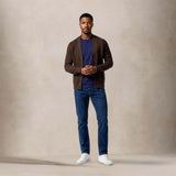 Broadway & Spring Cardigan uomo in cotone Moka