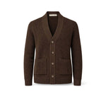 Broadway & Spring Cardigan uomo in cotone Moka