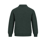 Broadway & Spring Cardigan uomo in pura lana Verde Inglese