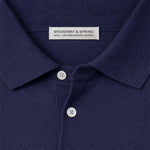 Broadway & Spring Polo uomo in cotone Blue