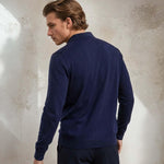 Broadway & Spring Polo uomo in cotone Blue