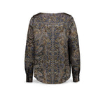 CALIBAN Blusa donna in viscosa stam pata Multicolor