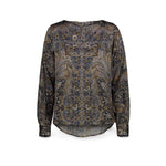 CALIBAN Blusa donna in viscosa stam pata Multicolor