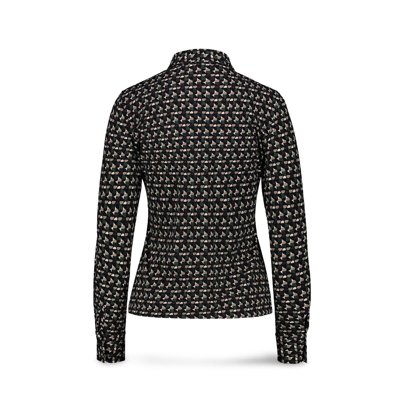 CALIBAN Camicia donna con stampa Verde Grigio