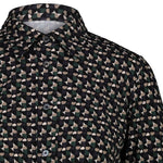 CALIBAN Camicia donna con stampa Verde Grigio