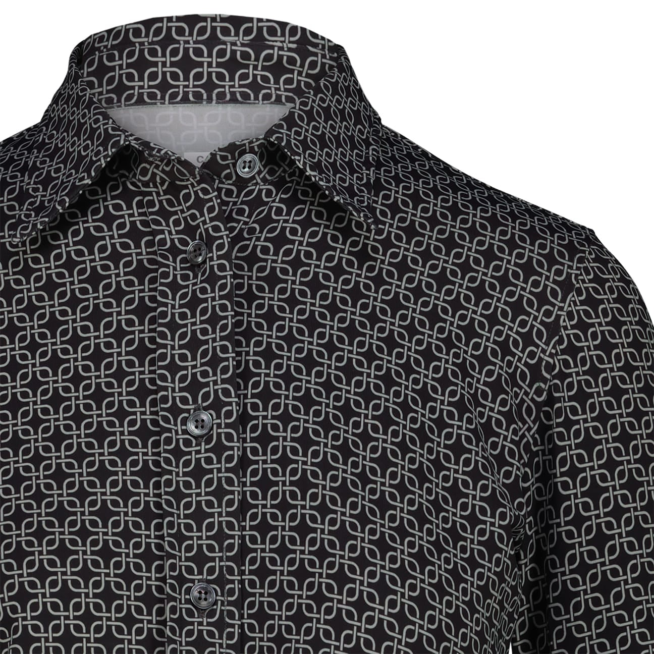 CALIBAN Camicia donna in skin like Nero