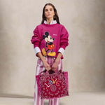 CALL IT BY YOUR NAME Borsa Cabas medium Fuxia Bordea