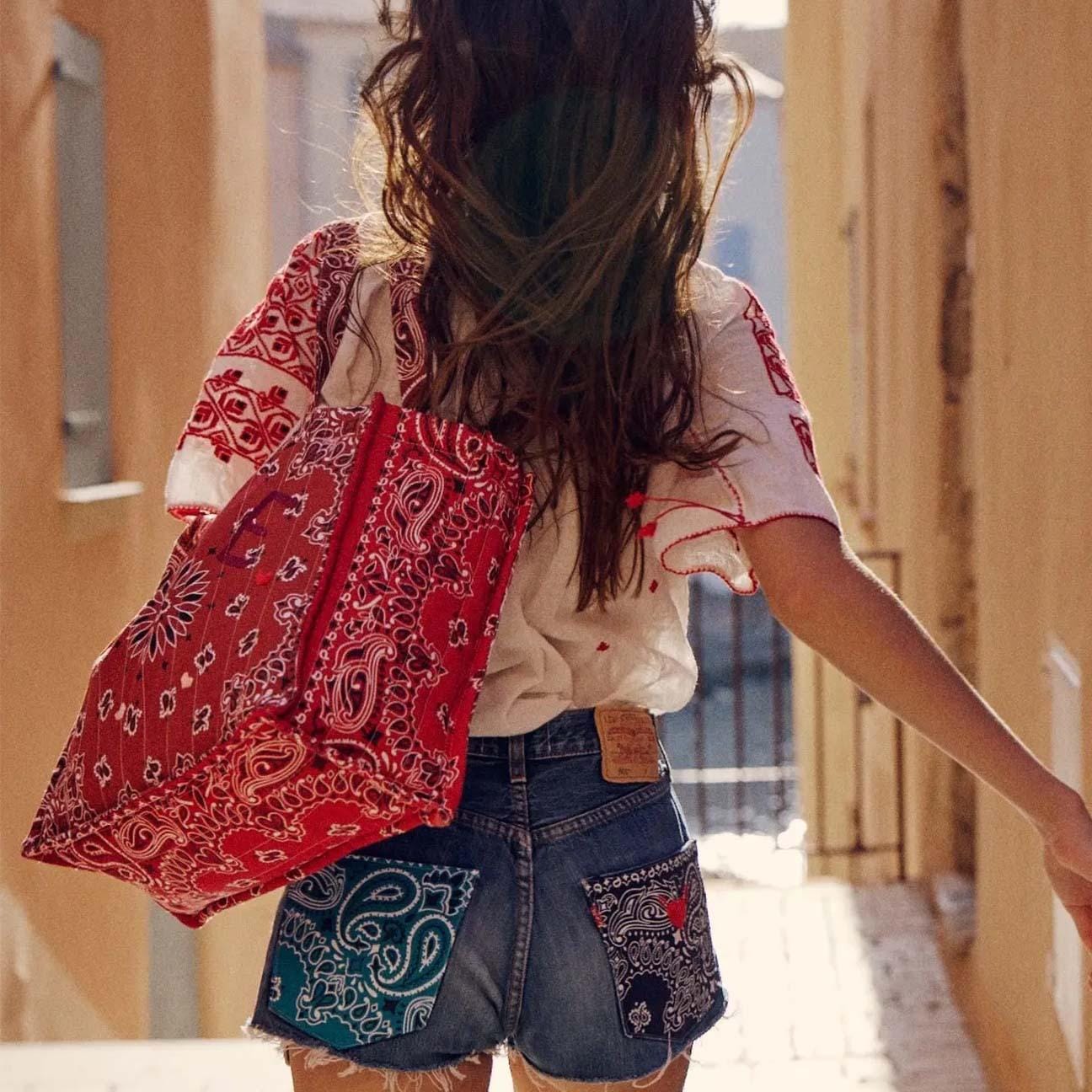 CALL IT BY YOUR NAME Borsa Cabas medium Vintage Red