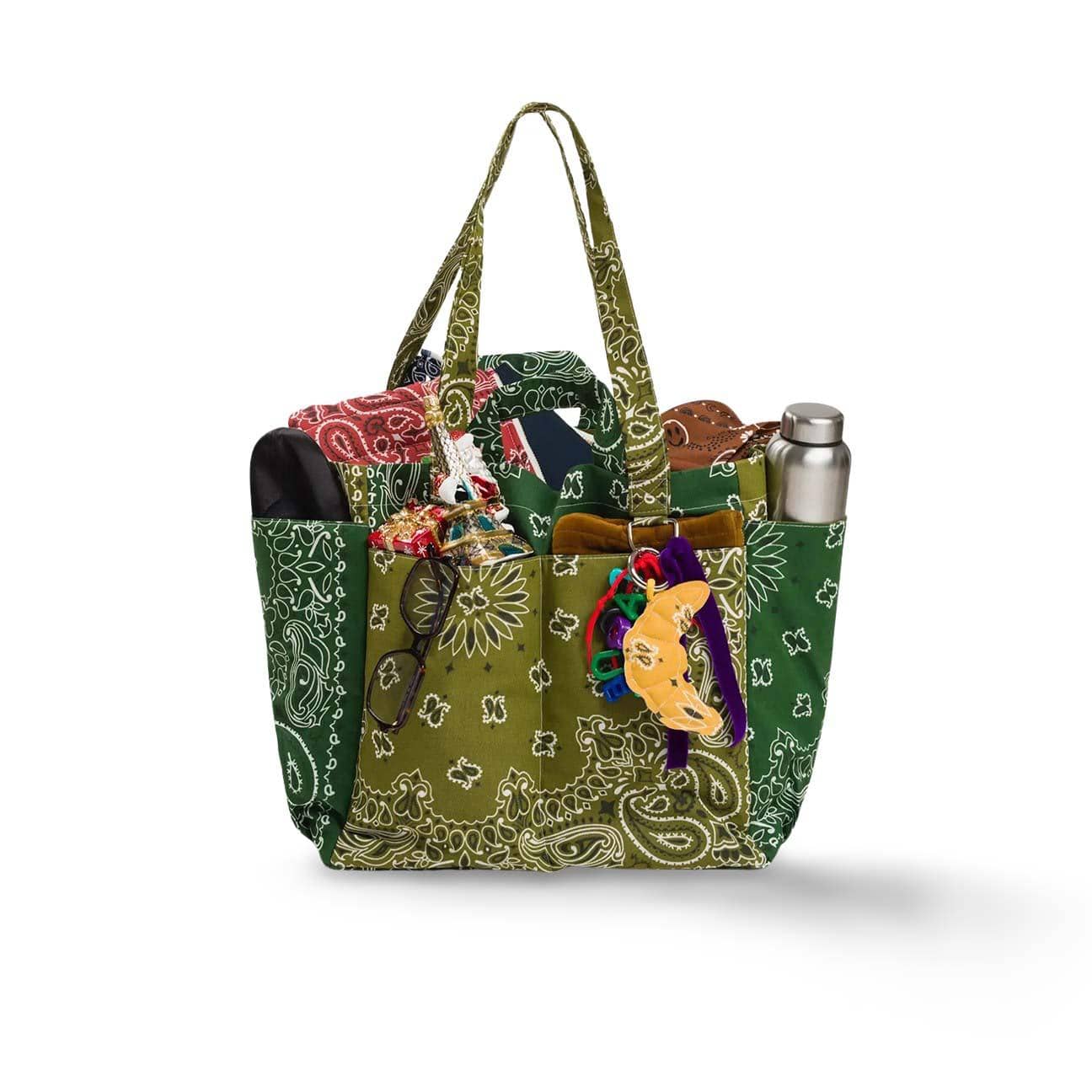 CALL IT BY YOUR NAME BorsacPicnic  in bandana matelassè Green