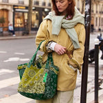 CALL IT BY YOUR NAME BorsacPicnic  in bandana matelassè Green