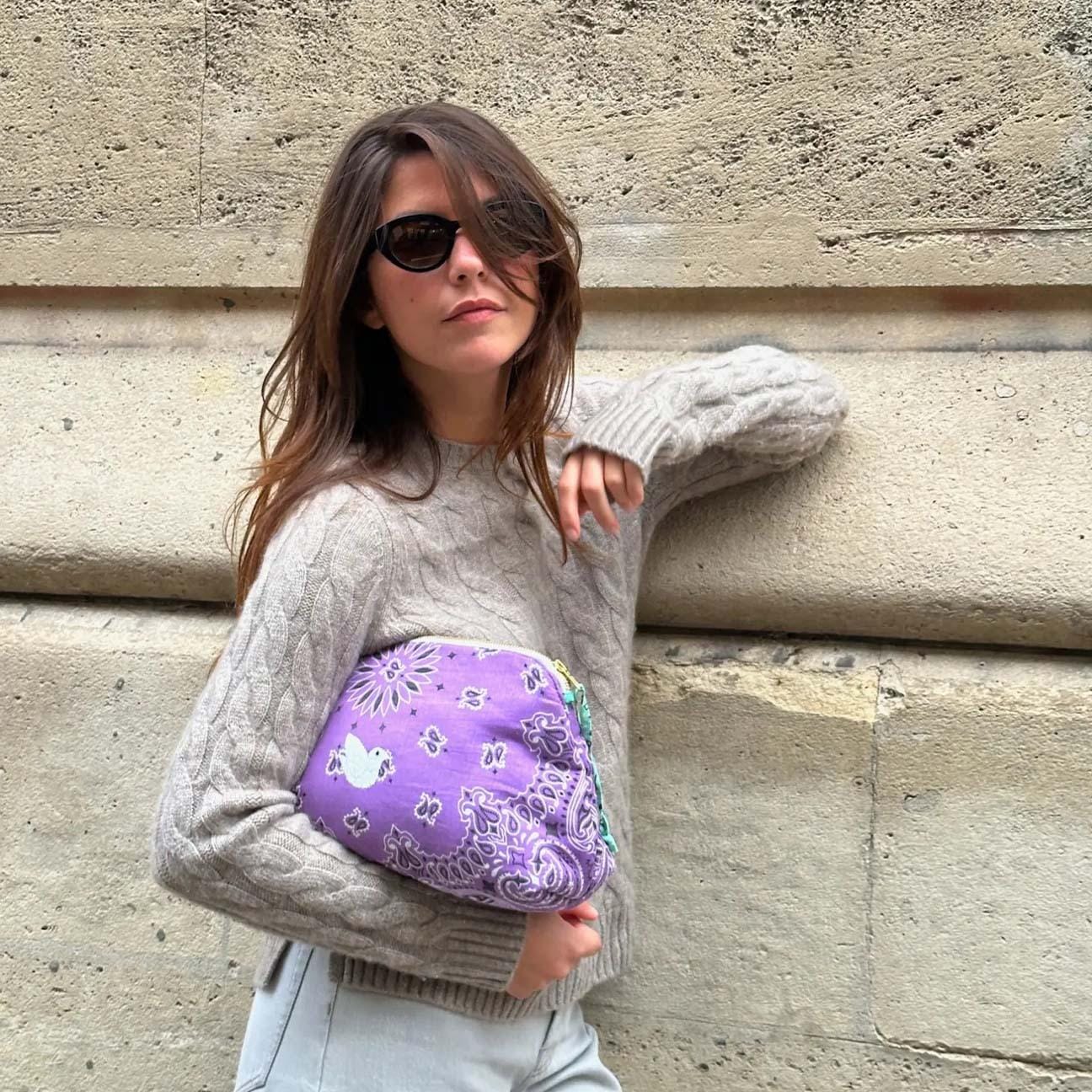 CALL IT BY YOUR NAME Pochette bandana Lilla