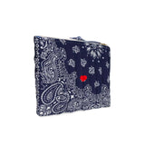 CALL IT BY YOUR NAME Pochette in bandana matelassè Blue