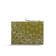 Pochette in bandana matelassè Green Bronze
