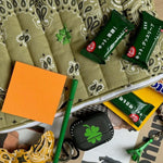 CALL IT BY YOUR NAME Pochette in bandana matelassè Green Bronze