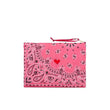 Pochette in bandana matelassè Rosa