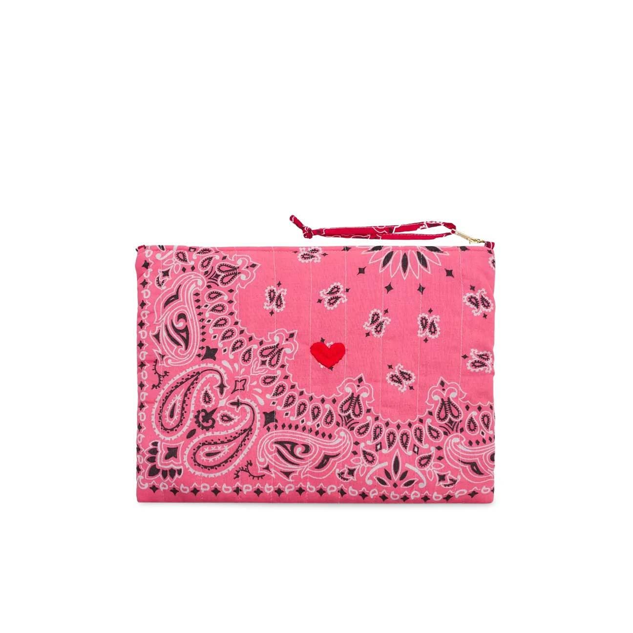 CALL IT BY YOUR NAME Pochette in bandana matelassè Rosa