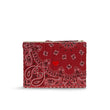Pochette in bandana matelassè Rosso