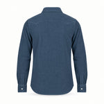 CHESAPEAKE'S Camicia uomo Flagstaff Texana in velluto Blue
